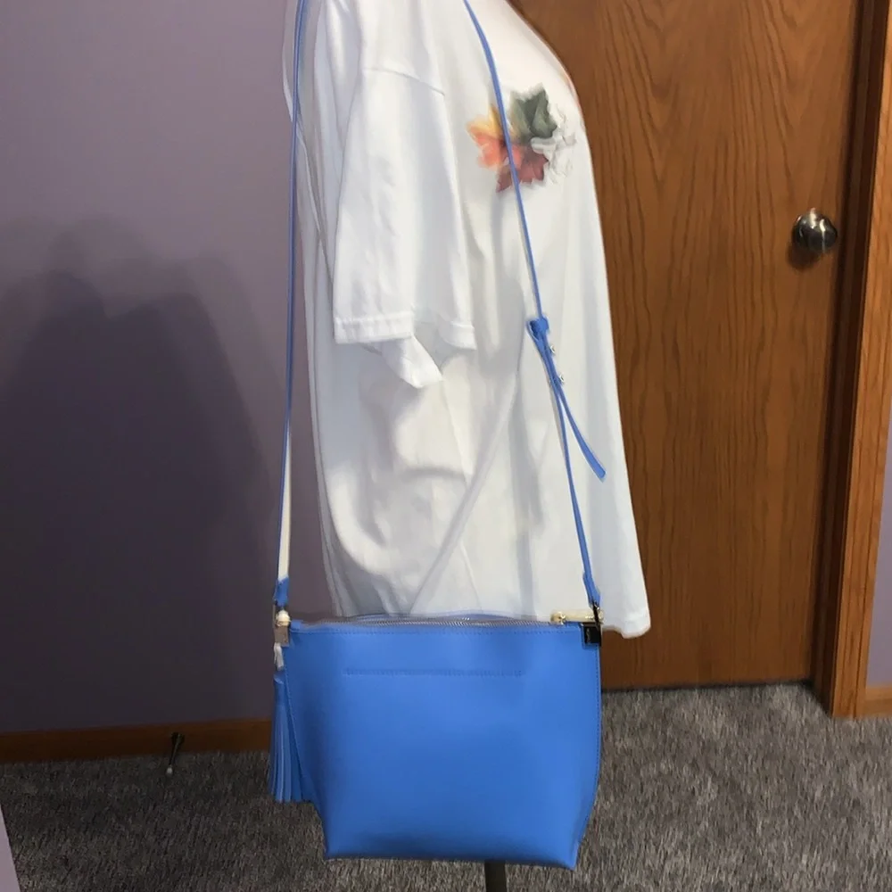 Kate Spade Foster Court Pepper, Alice Blue Leather Crossbody